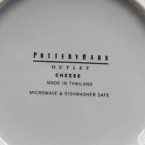 Pottery Barn Outlet Cheese Graphic Appetizer Plates - Picture 8 of 8